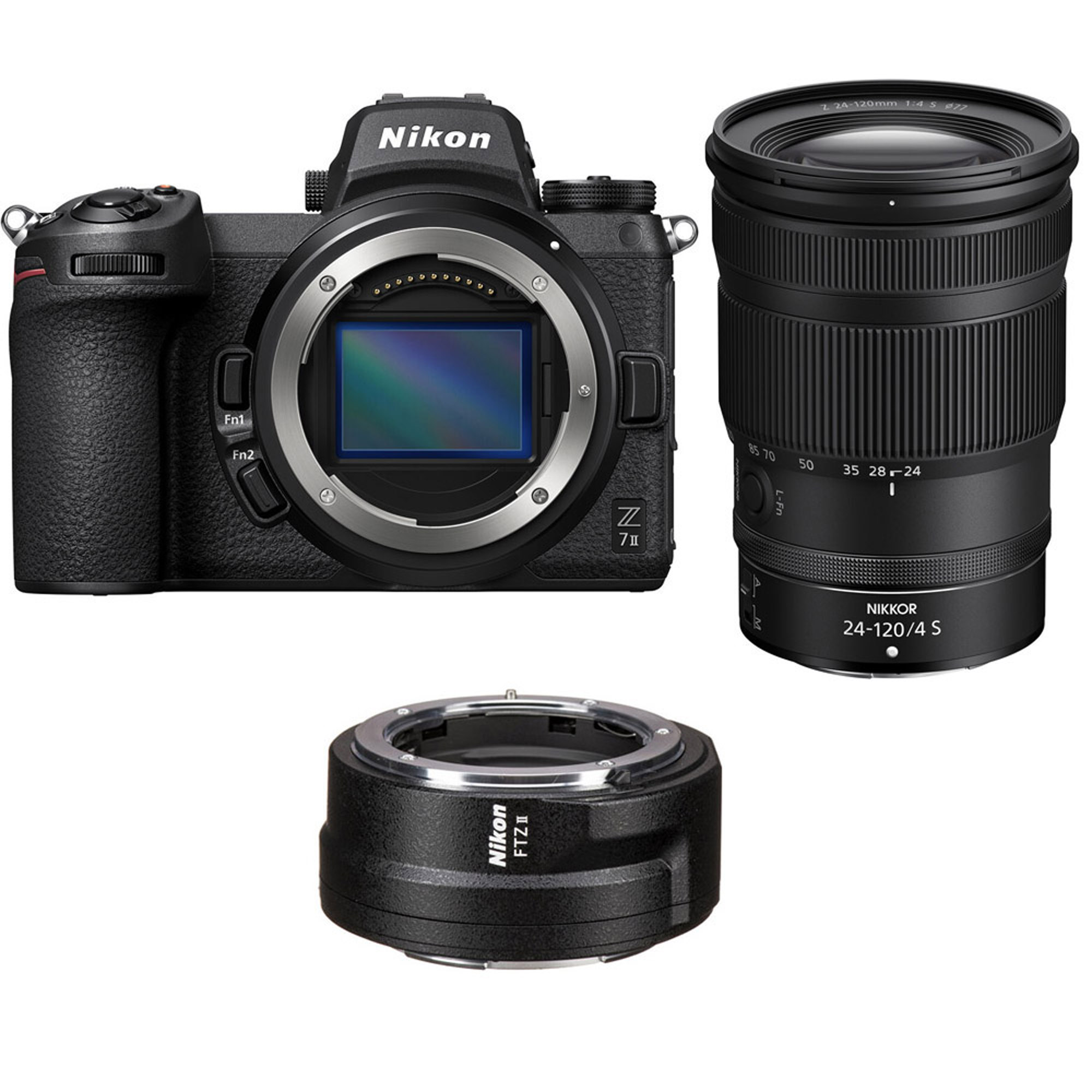 Nikon Z7 II Mirrorless Camera with Z 24-120mm f/4 S Lens with FTZ II mount adapter