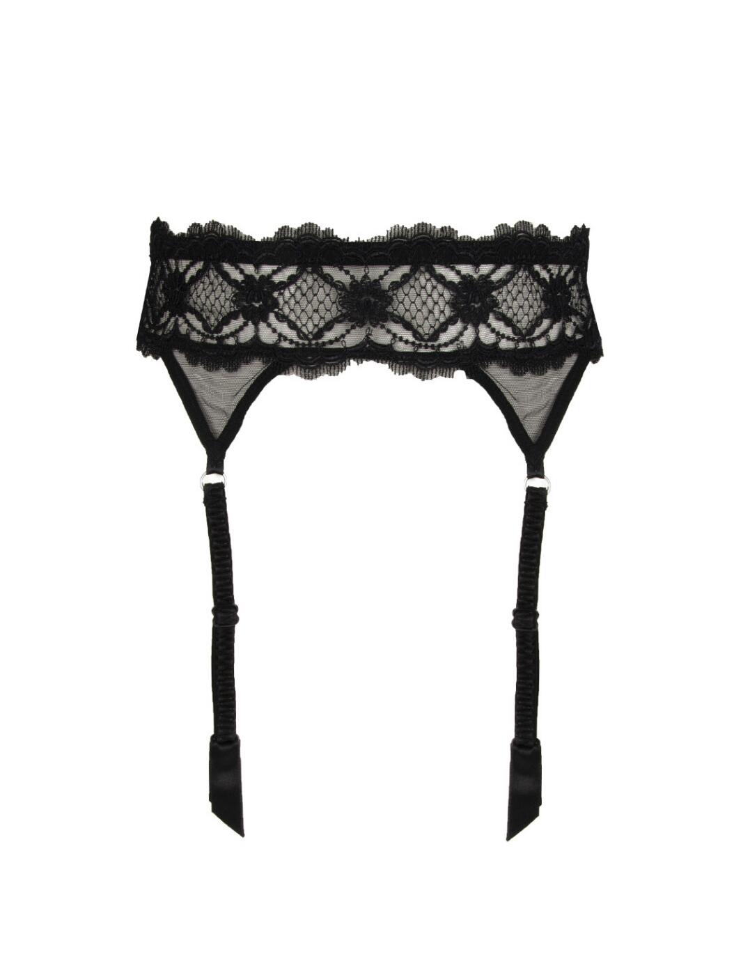 The Subline En Dentelle collection flaunts timeless sexy lingerie and accessories designs made with the utmost luxurious materials and premium detailing. This suspender belt has a flattering high-waisted shape and adjustable straps for the perfect fit. The fine semi-sheer tulle seductively shows a touch of skin whilst the intricate floral embroidery adds a feminine finish. For a sexy statement look, wear with coordinating lingerie from the Sublime En Dentelle range by Lise Charmel.  Luxurious sexy style Premium semi-sheer tulle Feminine floral embroidery Flattering high-waist Adjustable straps Hook and eye fastening Composition: 53% Polyester &pipe; 40% Polyamide &pipe; 7% Elastane Listed in UK sizes  51597-93108-1227535 ACH4713 Suspender Belt
