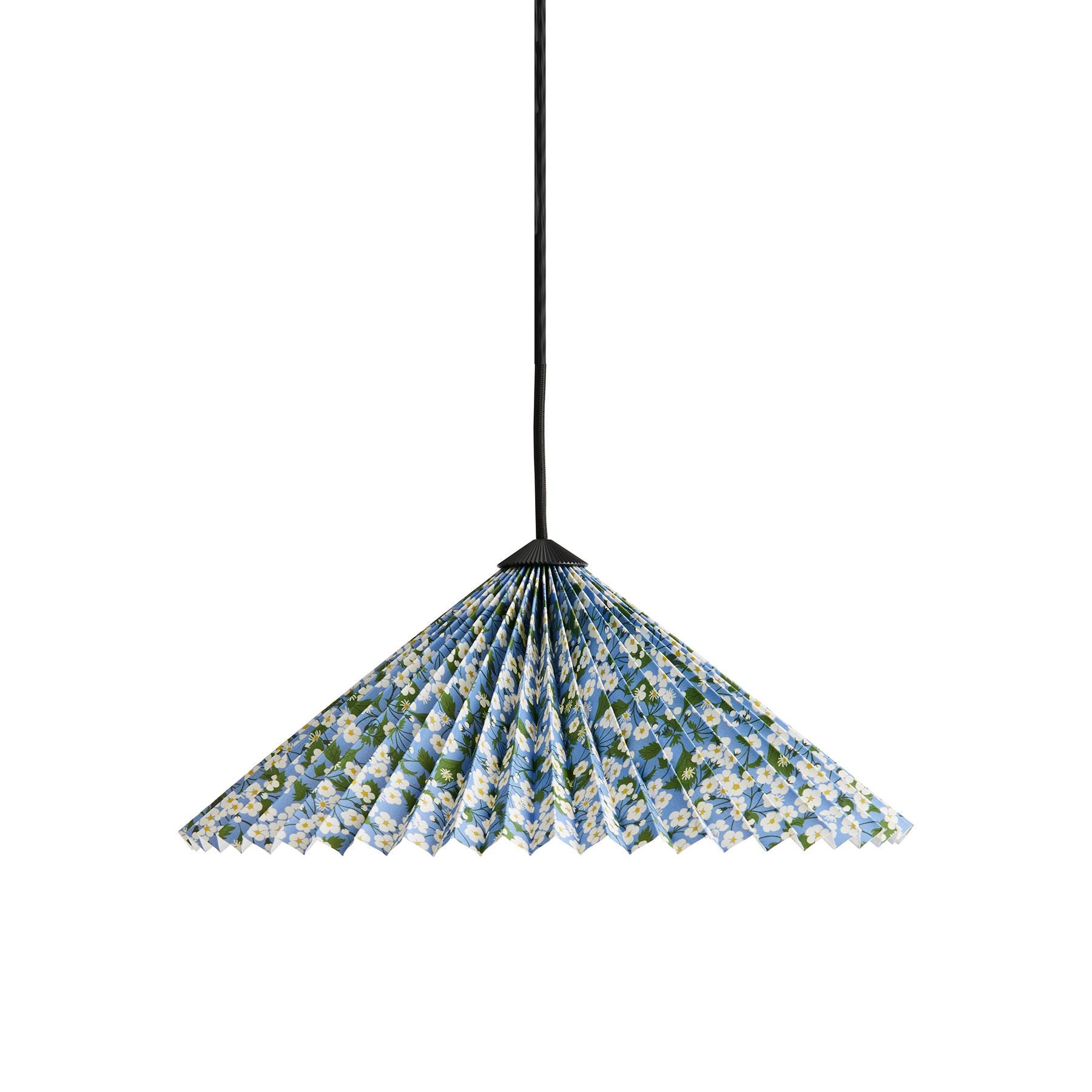 Hay X Liberty Matin Pendant Light Large 38cm Shade Mitsi Blue Designer Pendant Lighting