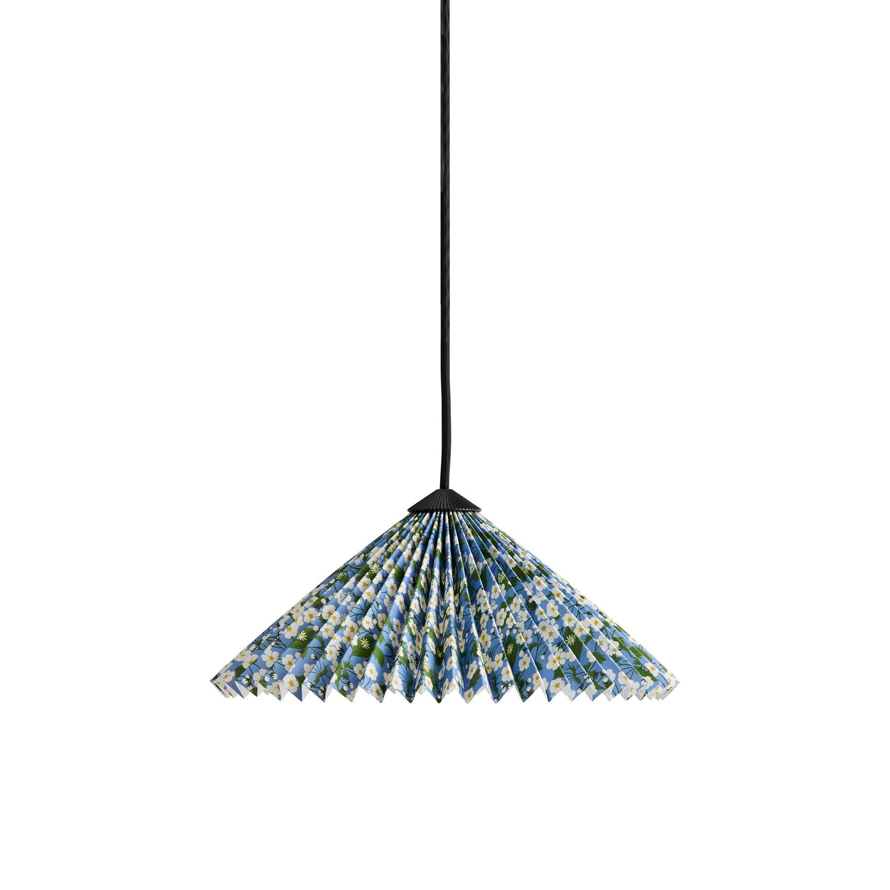 Hay X Liberty Matin Pendant Light Small 30cm Shade Mitsi Blue Designer Pendant Lighting