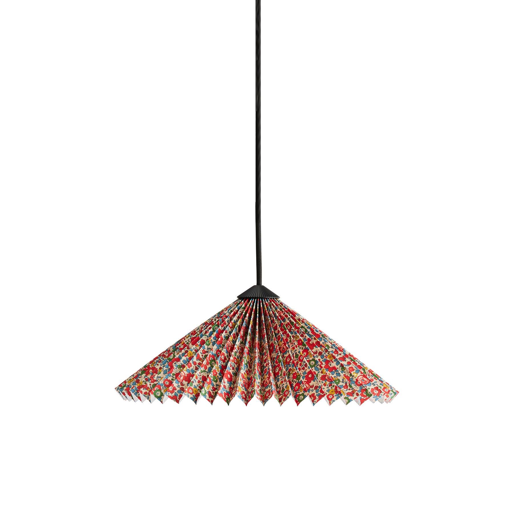 Hay X Liberty Matin Pendant Light Small 30cm Shade Betsy Ann Red Designer Pendant Lighting