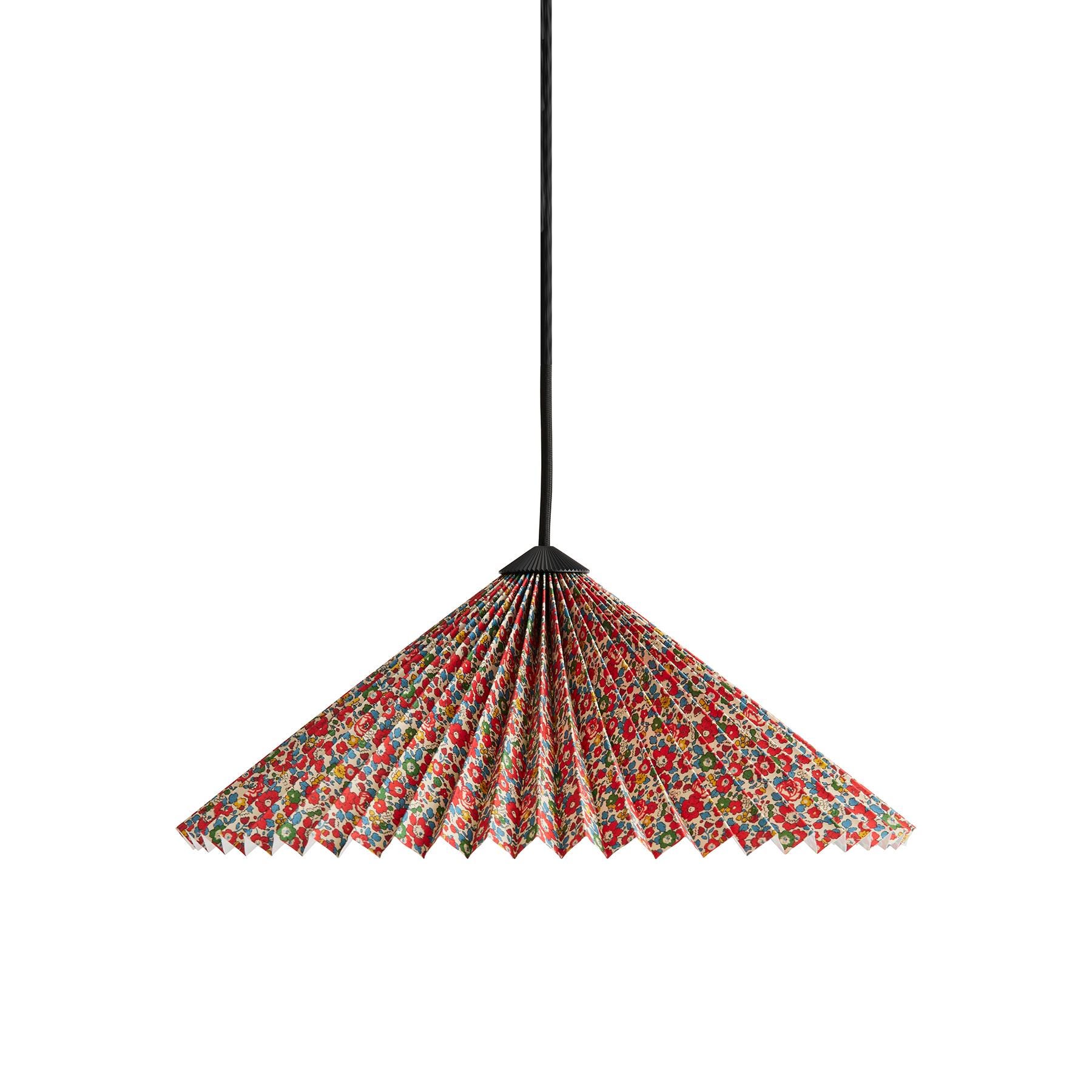 Hay X Liberty Matin Pendant Light Large 38cm Shade Betsy Ann Red Designer Pendant Lighting