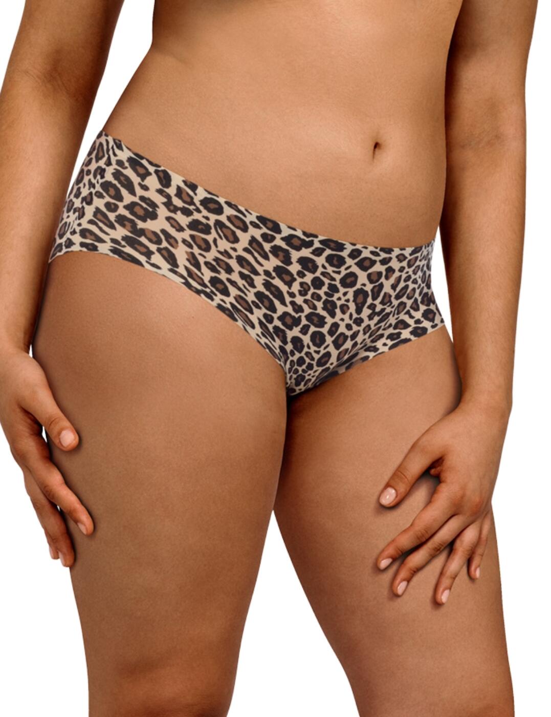 Chantelle Soft Stretch Shorty Brief - Leopard Print - One Size
