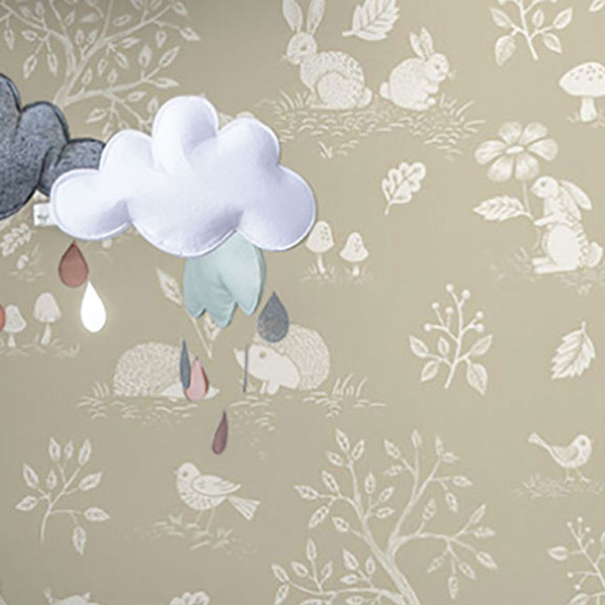 Galerie Apelviken 2 Tree Leaf Beige Wallpaper 44126, Cream