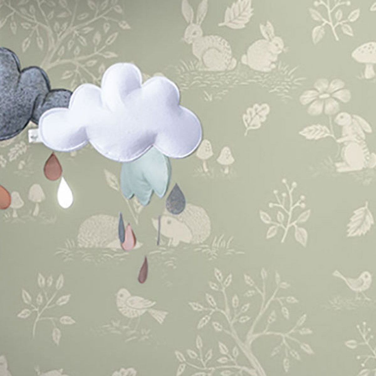 Galerie Apelviken 2 Light Green Floral Woodland Smooth Wallpaper