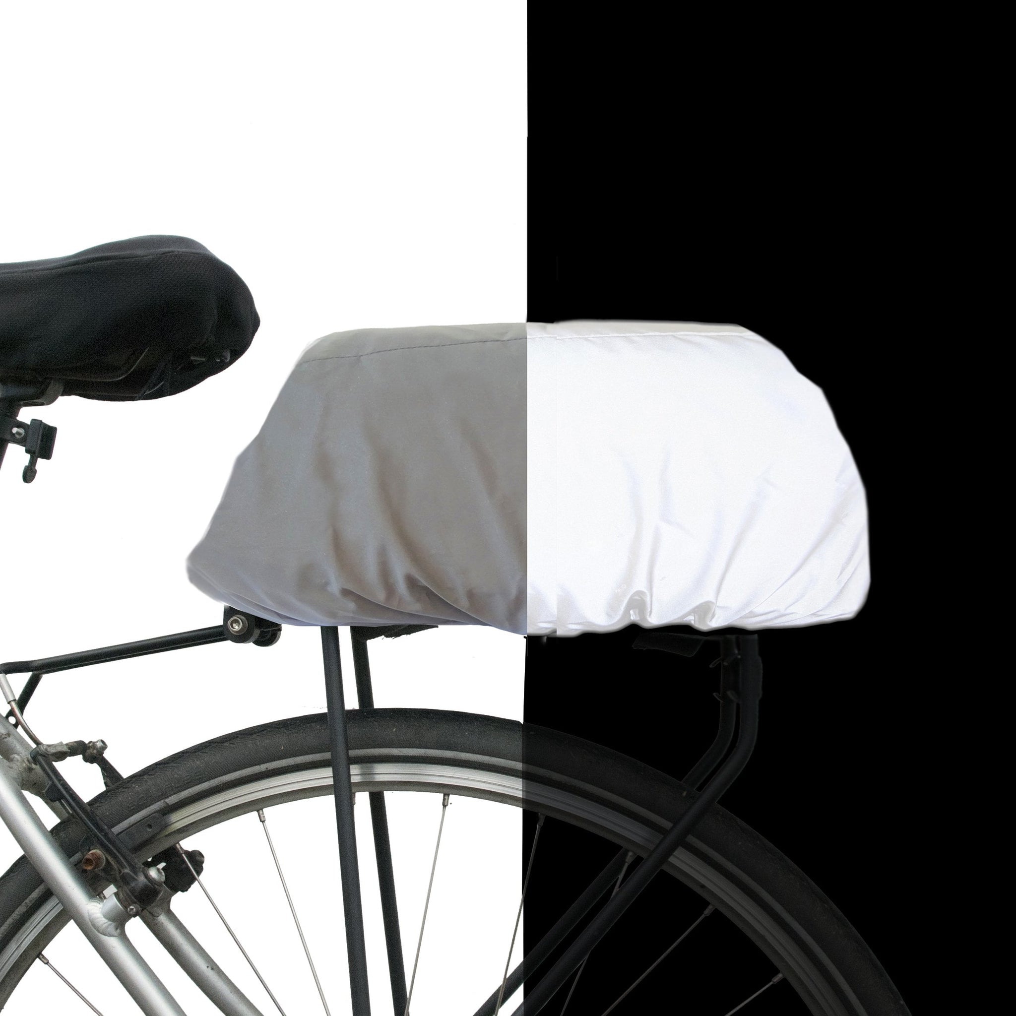 Image of BTR High Visibility Reflective Rear Rack Bicycle Bag Cover