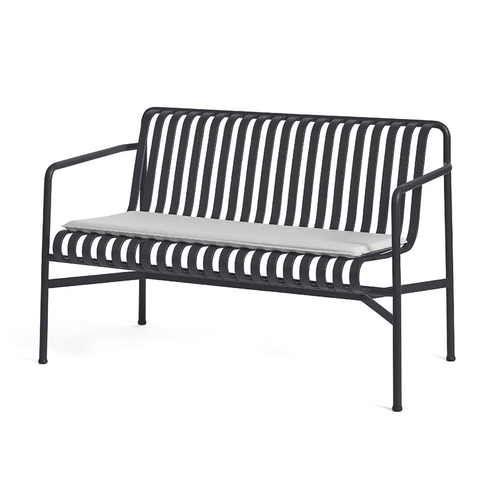Palissade Dining Bench Anthracite Sky Grey Seat Cushion