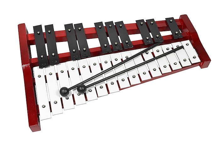 Image of 25 Note Glockenspiel complete with Dual Mallets & Carry Case