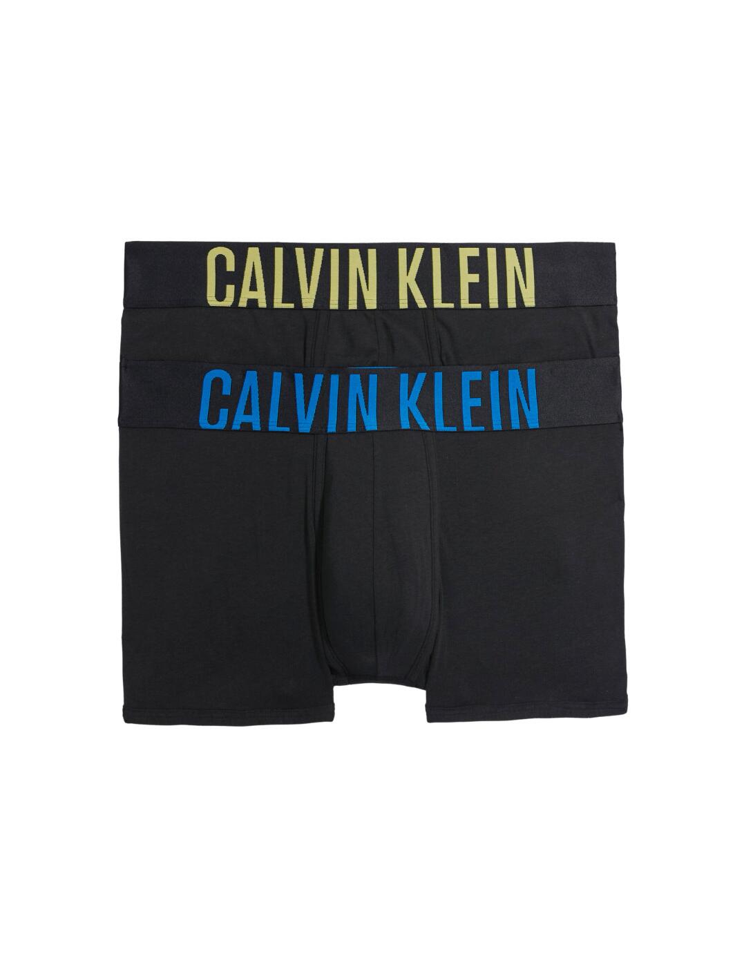 Get Calvin Klein quality and style in this comfortable 2-pack of Mens Intense Power trunk briefs. Perfect for everyday wear, these trunks feature a soft fabric and a low-rise waist that provides great coverage. A branded elasticated waistband provides superior comfort while keeping a minimalistic look. Whether you're looking for underwear for everyday errands or your next workout, you can count on these Calvin Klein trunks to provide superior fit and style.  Perfect everyday underwear Pack of 2 Trunk shape Low-rise waist Full rear coverage Soft fabric with a minimalist look Branded elasticated waistband Country of origin: Vietnam Composition: 95% Cotton &pipe; 5% Elastane Listed in UK sizes  61483-106555 000NB2602A  Men's Brief