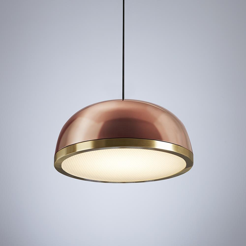 Tooy Molly Suspension Pendant Large Copper Dome Pewter Designer Pendant Lighting
