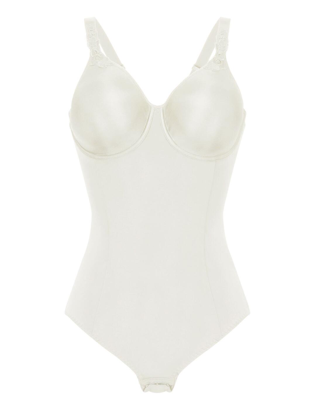 Feel luxuriously supported in this expertly crafted body from Chantelle's Hedona range! The immediate smoothing effect this body gives to the stomach, waist, hips, and buttocks will give you all day reassurance and confidence under any clothing! The intelligent design lifts and supports the bust with underwiring and non-padded cups which supports and slims the silhouette gorgeously. The seamless cups ensure invisibility under even the most form fitting clothing. Fully adjustable straps and closes at the gusset. Snap up yours today to feel amazing all day long!  Luxurious body Slims the silhouette and lifts the bust Fully adjustable straps Gusset closure Moderate rear coverage Full cup coverage Non-padded and underwired Seamless cups for invisibility under clothing Country of origin: Morocco Composition: Tulle front: 57% Nylon &pipe; 43% Elastane Composition: Tulle lining: 69% Nylon &pipe; 31% Elastane Composition: Knit cup: 100% Polyester Composition: Gusset and knit side: 100% Cotton Listed in UK sizes  61513-106590-1408995 C20370 Body