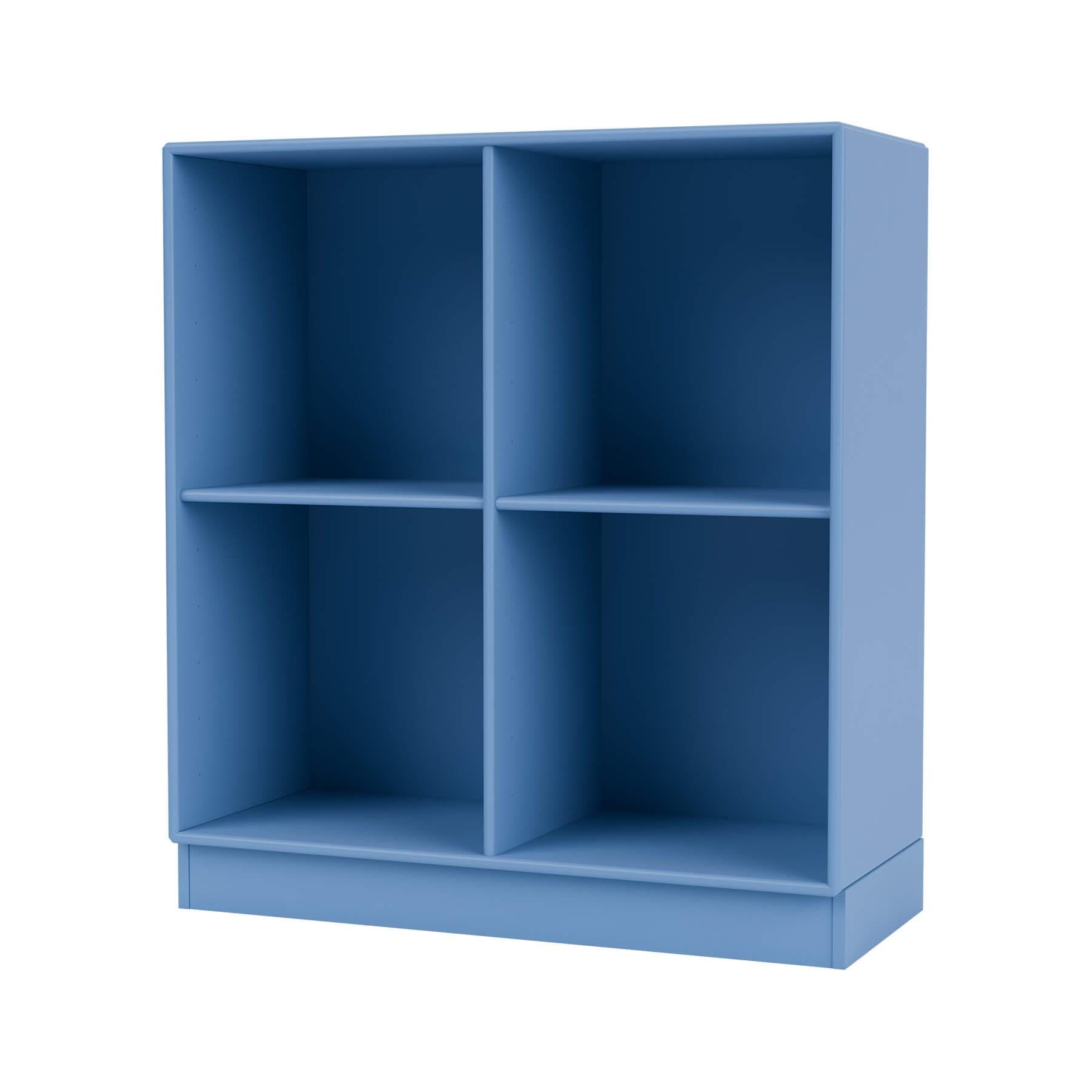 Montana Show Bookcase Azure Plinth Blue Designer Furniture From Holloways Of Ludlow