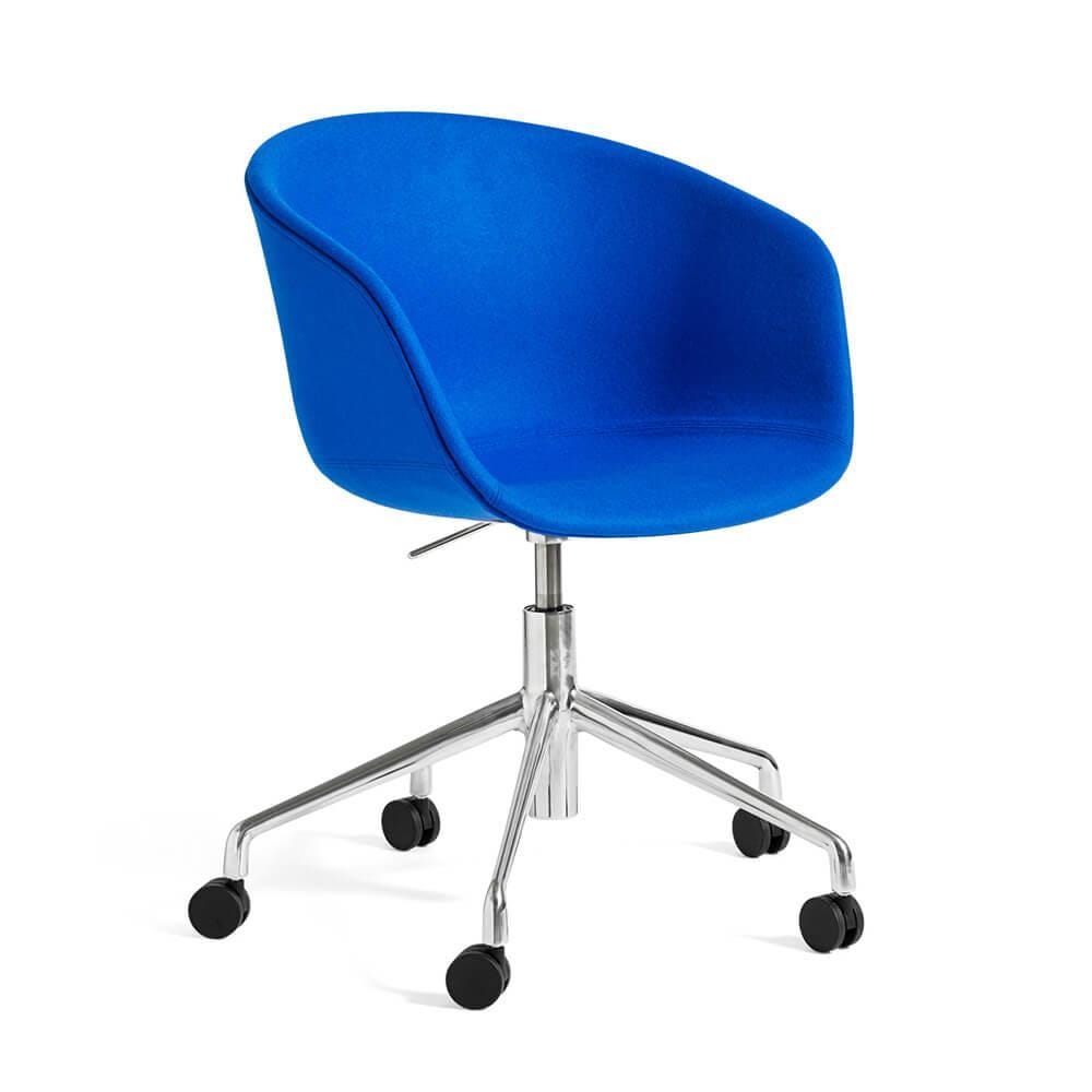 About A Chair 53 Soft Chair W Arm W Gas Polished Alu 5 Star Swivel Base With Divina 756
