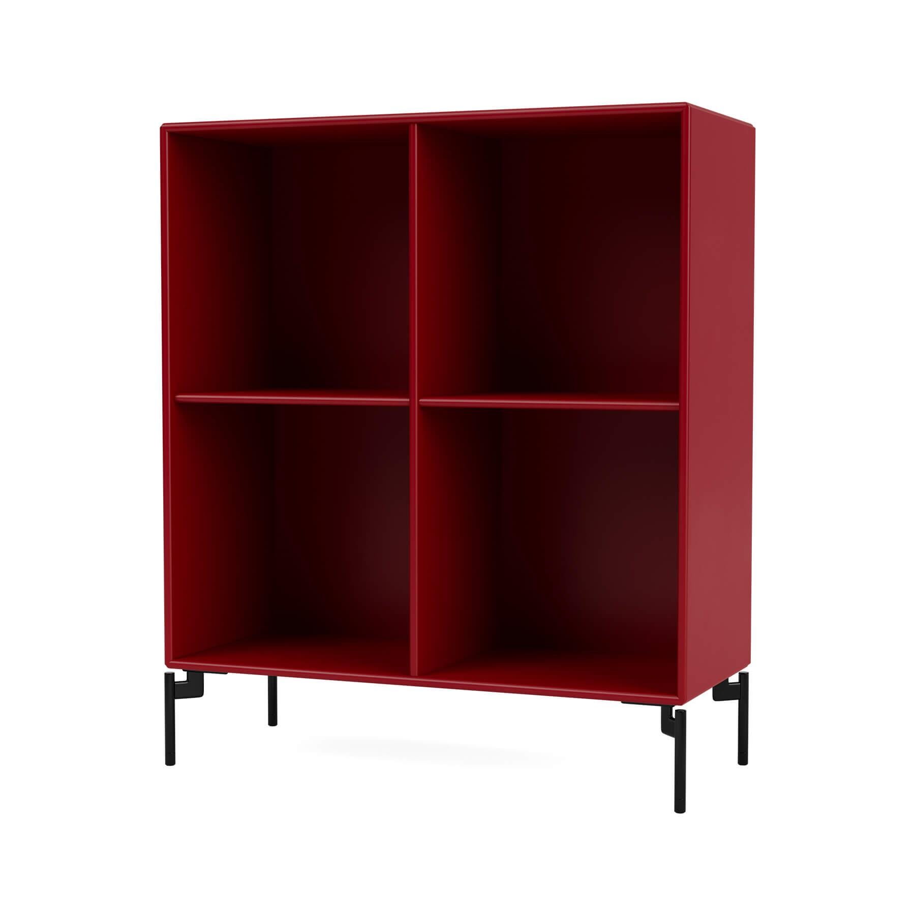 Montana Show Bookcase Beetroot Black Legs Purple Designer Furniture From Holloways Of Ludlow