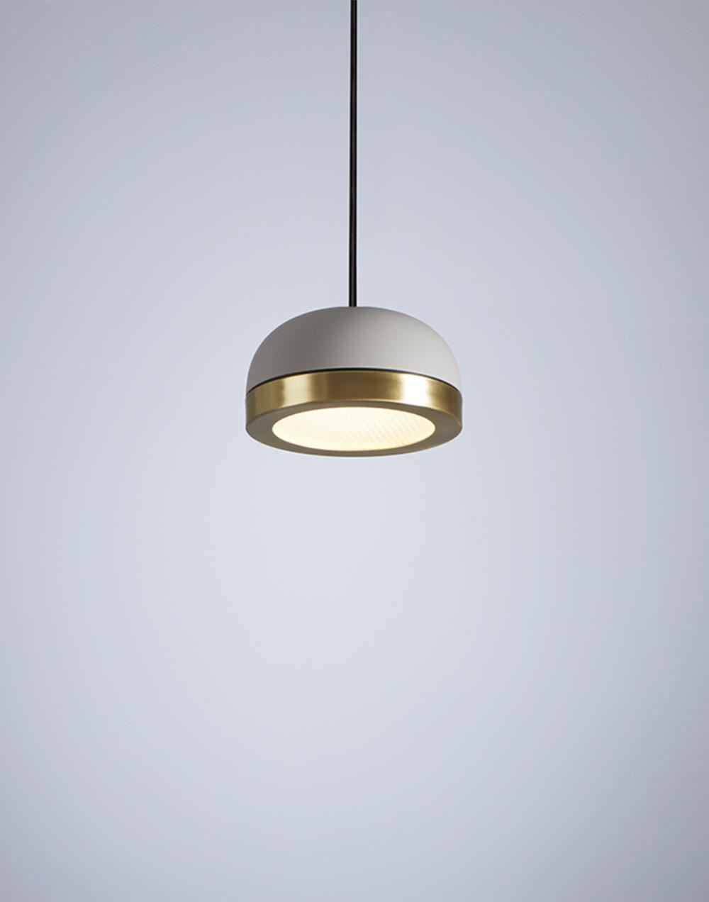 Tooy Molly Suspension Pendant Small Brushed Brass Dome Brushed Brass Brassgold Designer Pendant Lighting