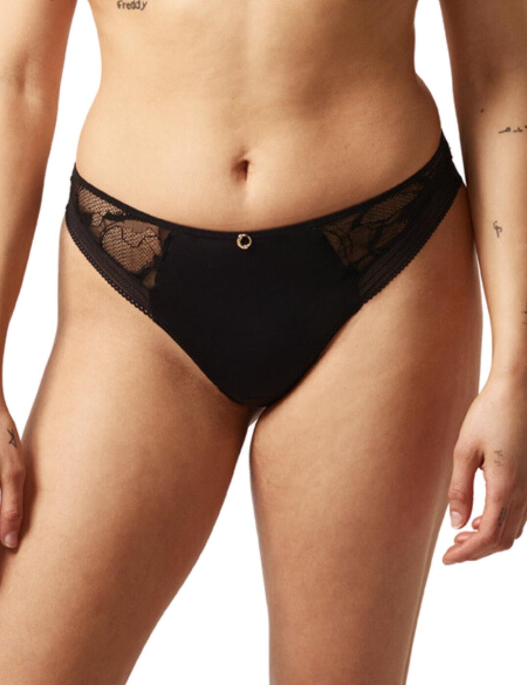 Embrace luxury in your life, starting with the Chantelle True Lace tanga brief. This beautiful lingerie offers mid-rise waist coverage for superior comfort. It features a fully lined front for optimal modesty and a complimentary full lace and transparent tulle back. The legs are decorated with elastic edging for a secure fit and cheeky minimal rear coverage. These must-have briefs make a perfect pairing with the matching coordinates for a stunning lingerie ensemble.  Tanga brief Mid-rise waist Lined front for modesty Full lace and transparent tulle back Elastic edging Minimal rear coverage Matching coordinates available Country of origin: Thailand Composition: Lace: 77% Nylon &pipe; 23% Elastane Composition: Tulle: 86% Nylon &pipe; 14% Elastane Composition: Gusset lining: 100% Cotton Listed in UK sizes  61531-106620-1408974 C11M90 Brief