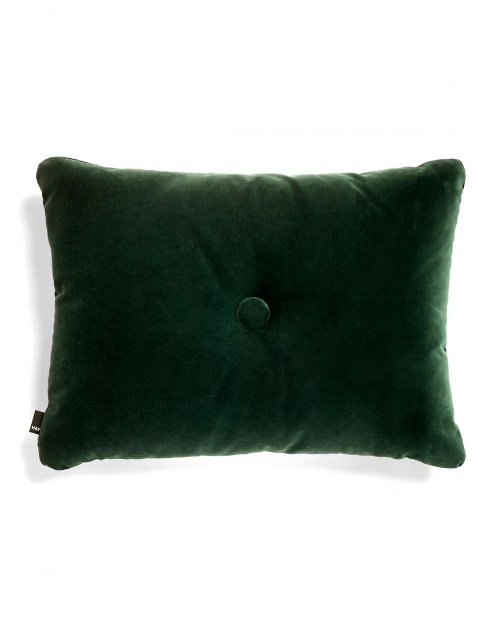 Dot Cushion Soft Dark Green