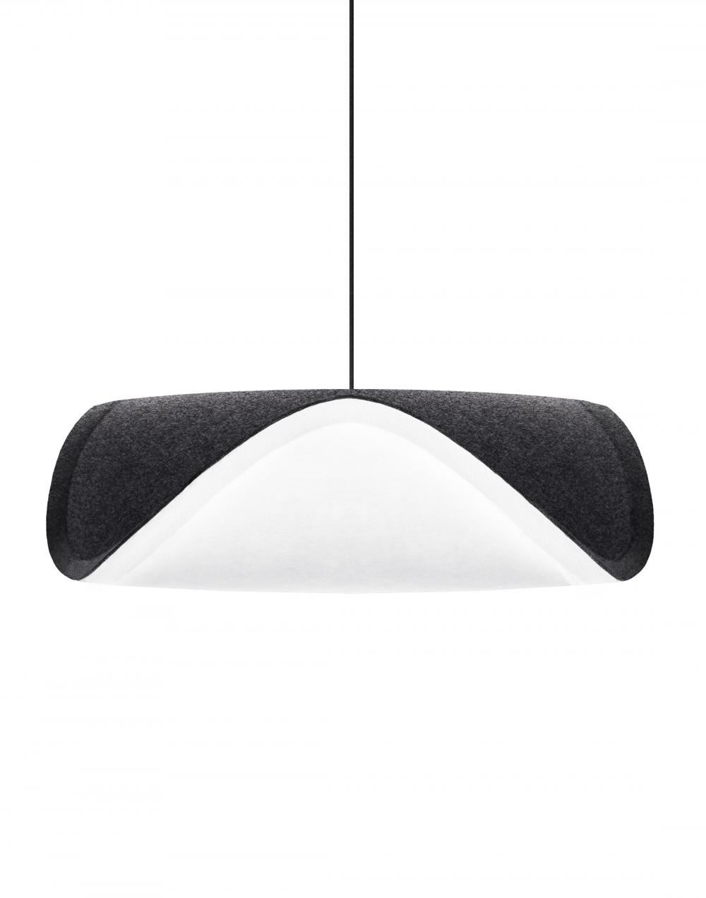 Umage Sine Pendant Grey Shade With Black Flex Designer Pendant Lighting