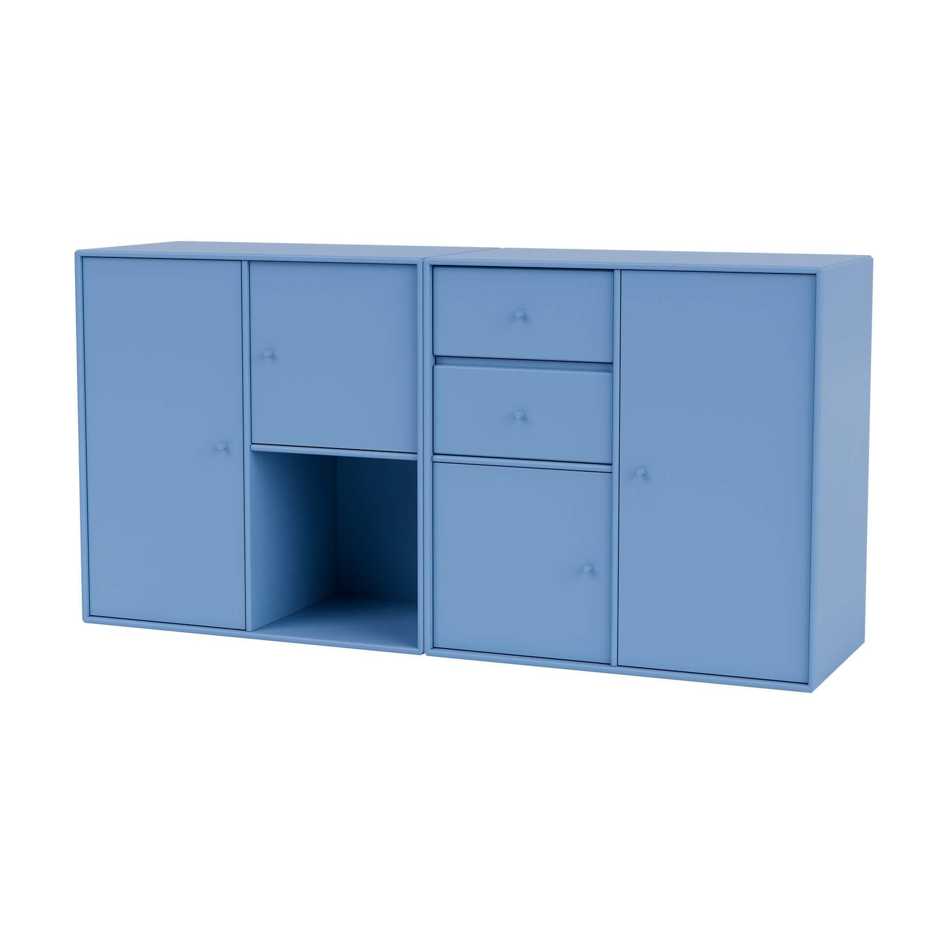 Montana Couple Sideboard Azure Wall Mounted Blue Designer Furniture From Holloways Of Ludlow