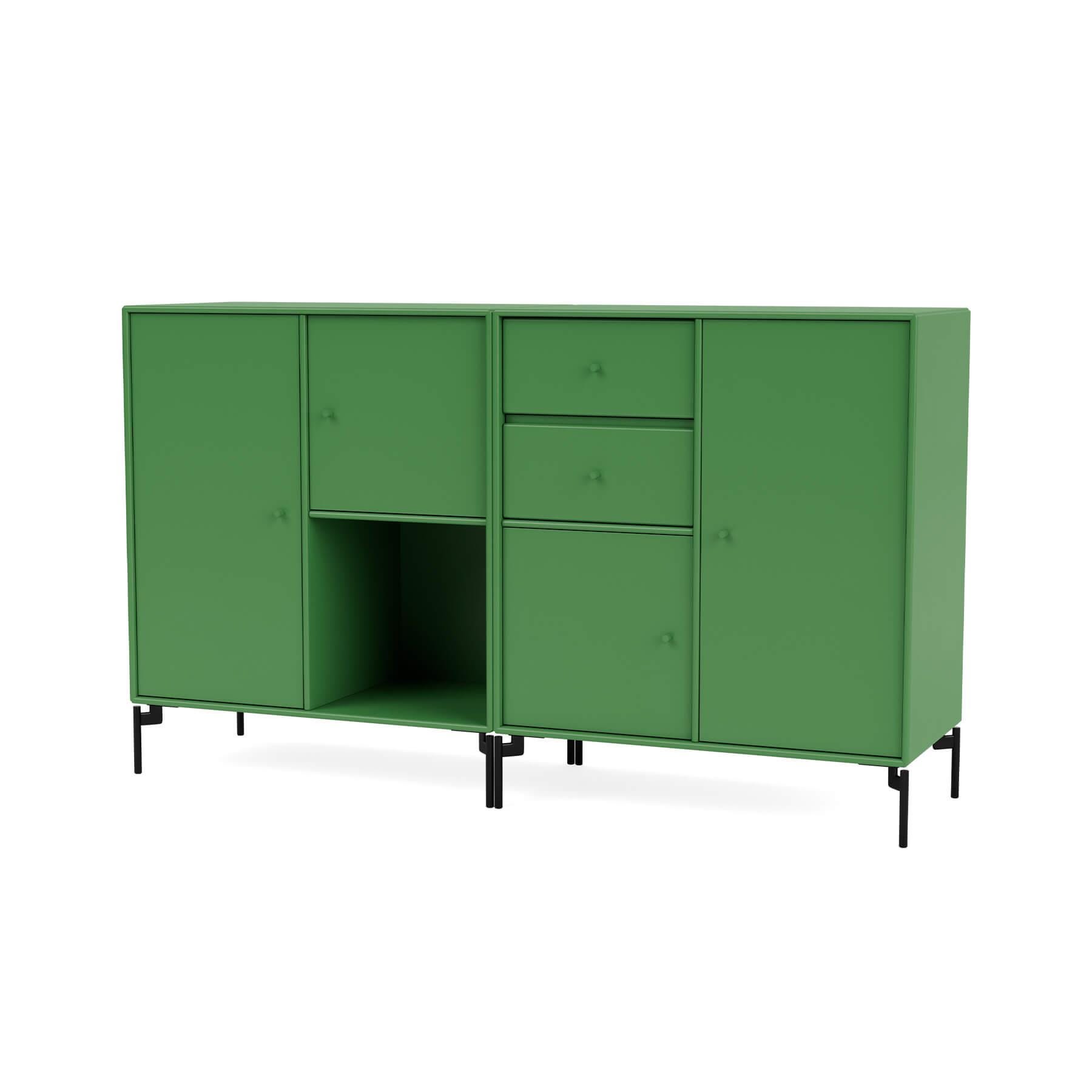 Montana Couple Sideboard Parsley Black Legs Green Designer Furniture From Holloways Of Ludlow