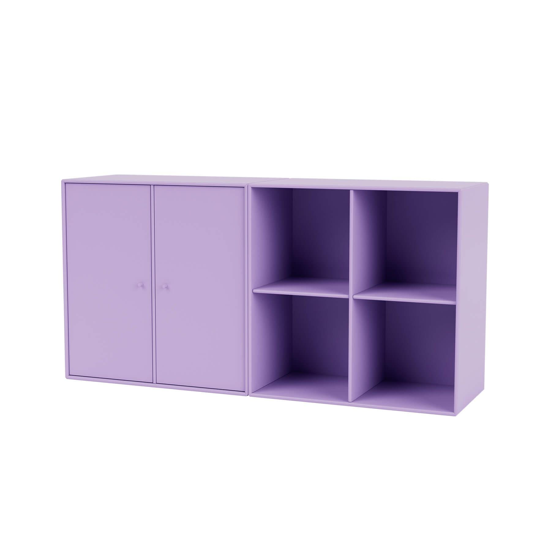 Montana Pair Classic Sideboard Iris Wall Mounted Purple Designer Furniture From Holloways Of Ludlow