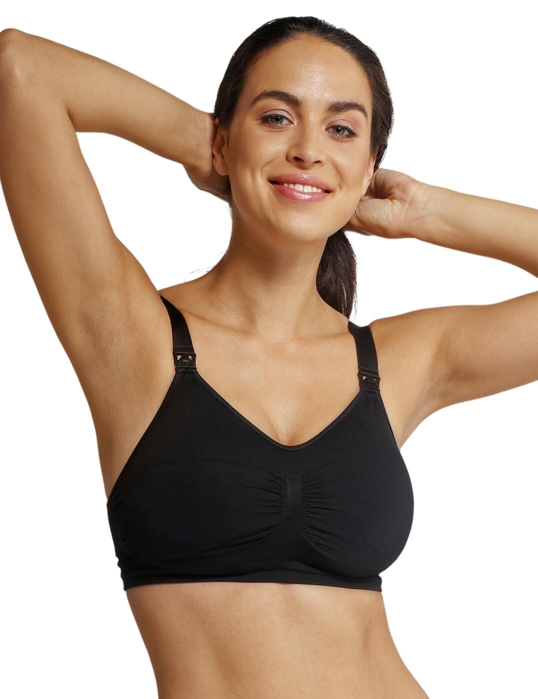 Carriwell is renowned for creating innovative maternity wear to help expectant mums feel confident and comfortable. This padded maternity and nursing bra offers support without uncomfortable underwiring. The lightly moulded cups are removable and encourage a naturally rounded shape. An easy clasp allows you to maximise skin-to-skin contact between you and your baby. The included bra extender helps the bra adjust to your changing body shape.  Easy nursing clasp Includes bra extender Removable padded cups Soft stretch fabric Non-wired Feminine gathered detail Country of origin: China Composition: 92% Polyamide &pipe; 8% Elastane Listed in UK sizes  52212-93999-1231789 3320 Padded Maternity & Nursing Bra
