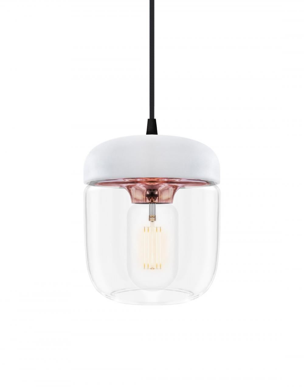 Umage Acorn Pendant Glass White Polished Copper Black Designer Pendant Lighting