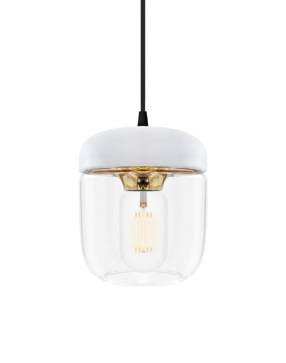 Umage Acorn Pendant Glass White Polished Brass Black Designer Pendant Lighting