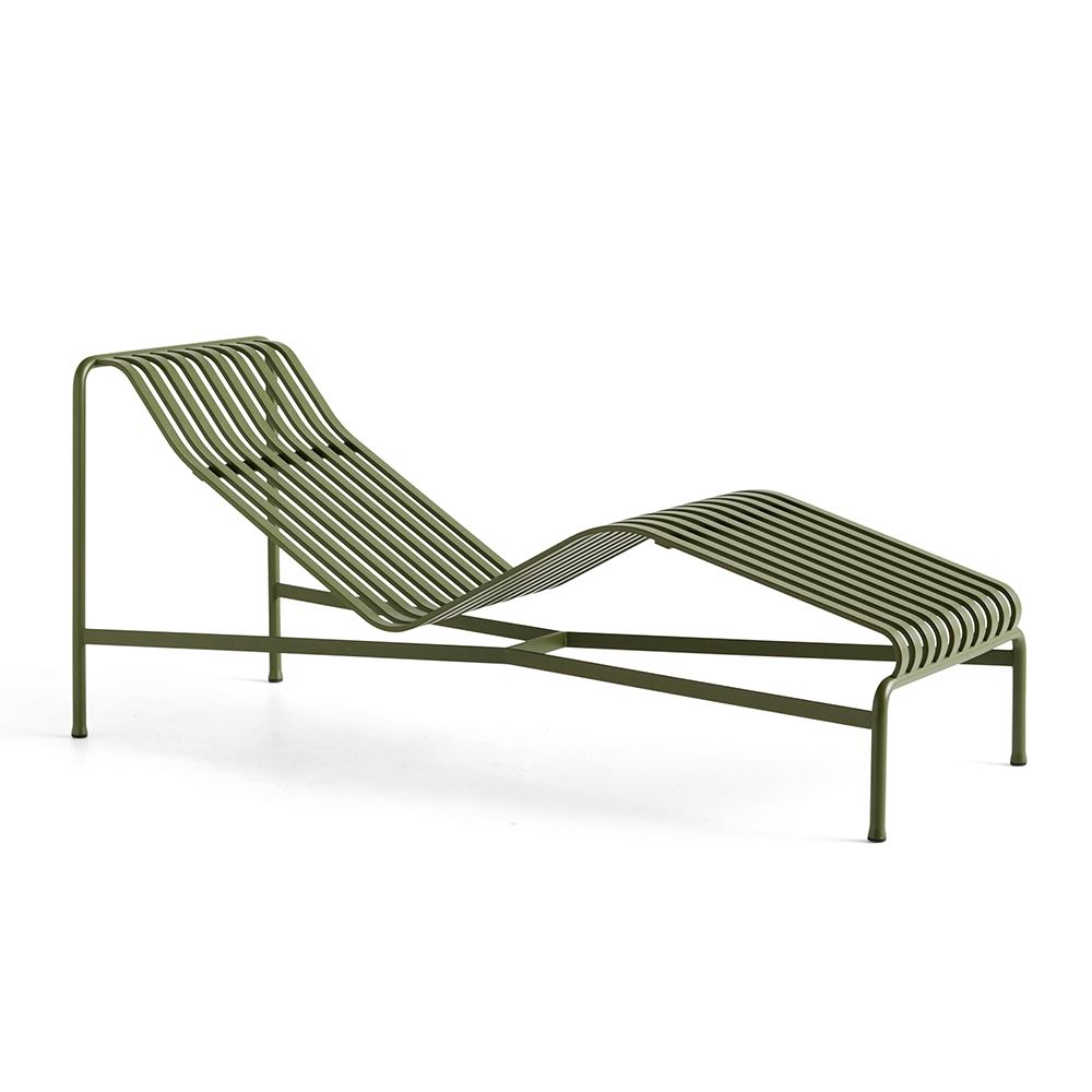 Hay Palissade Garden Chaise Longue Olive Brown Designer Furniture From Holloways Of Ludlow