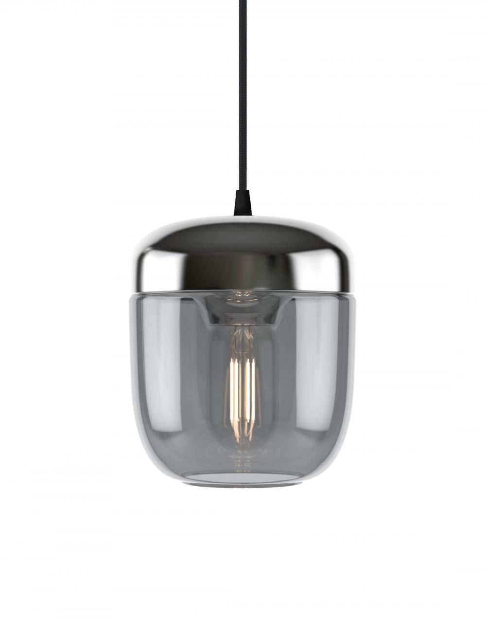 Umage Acorn Pendant Glass Smoked Steel Black Grey Designer Pendant Lighting