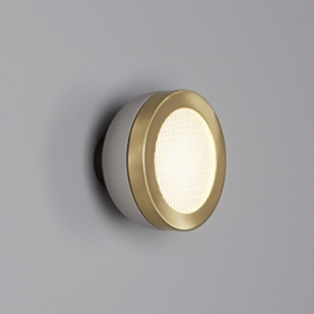 Molly Wall Ceiling Lamp Small Sand Grey Dome Brushed Brass