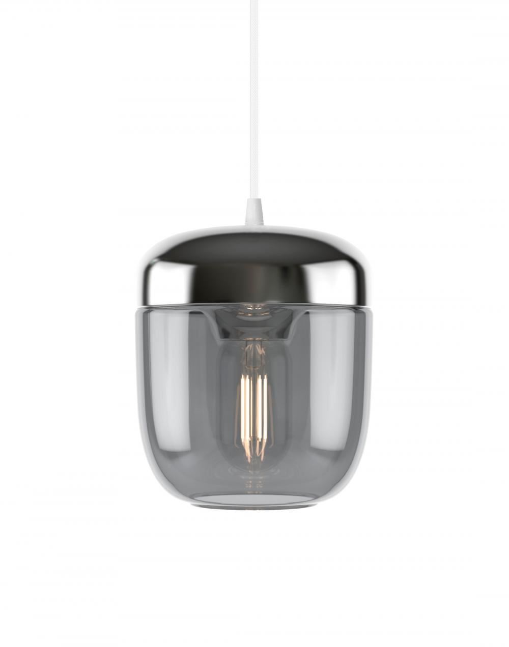 Umage Acorn Pendant Glass Smoked Steel White Grey Designer Pendant Lighting