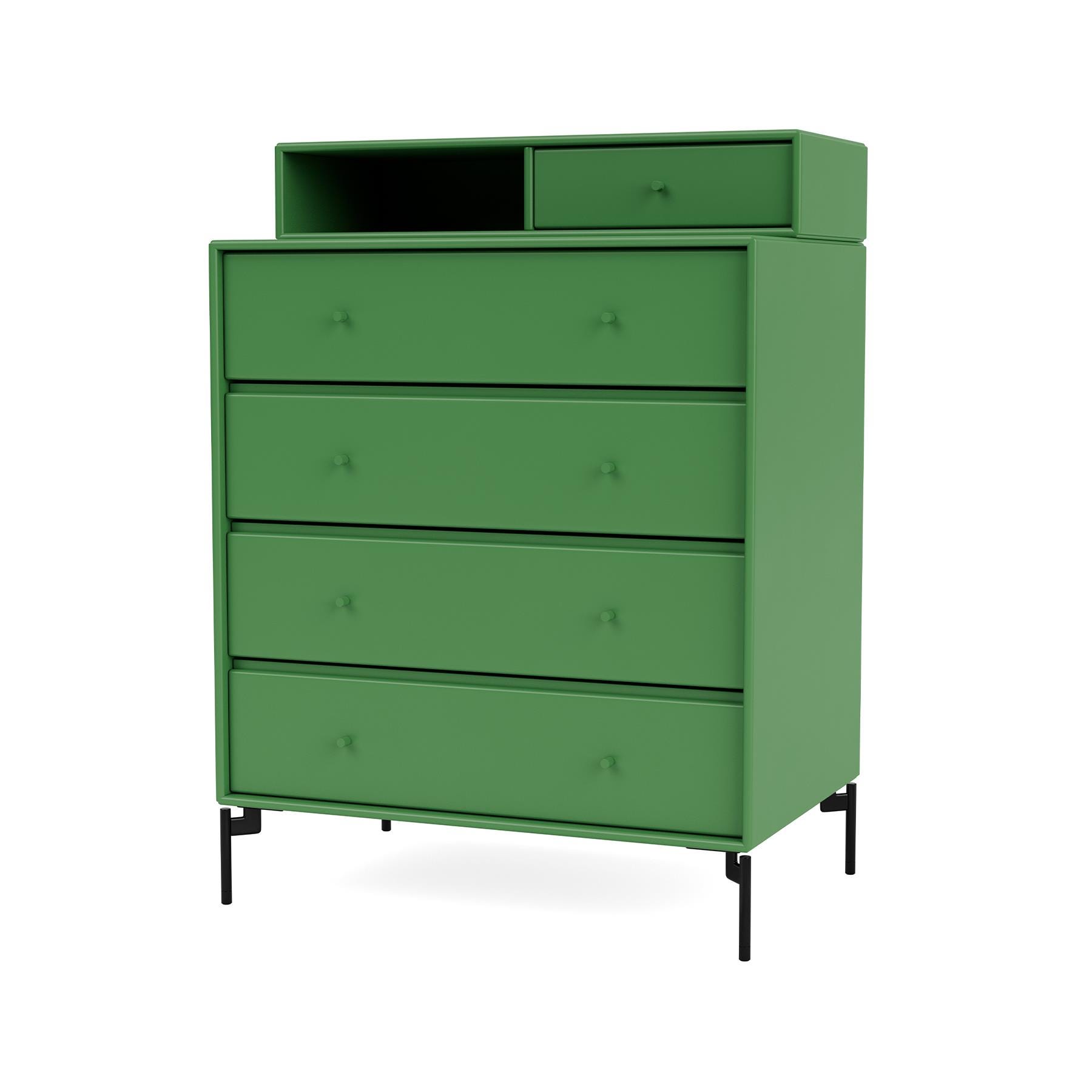 Montana Keep Chest Of Drawers Parsley Black Legs Green Designer Furniture From Holloways Of Ludlow