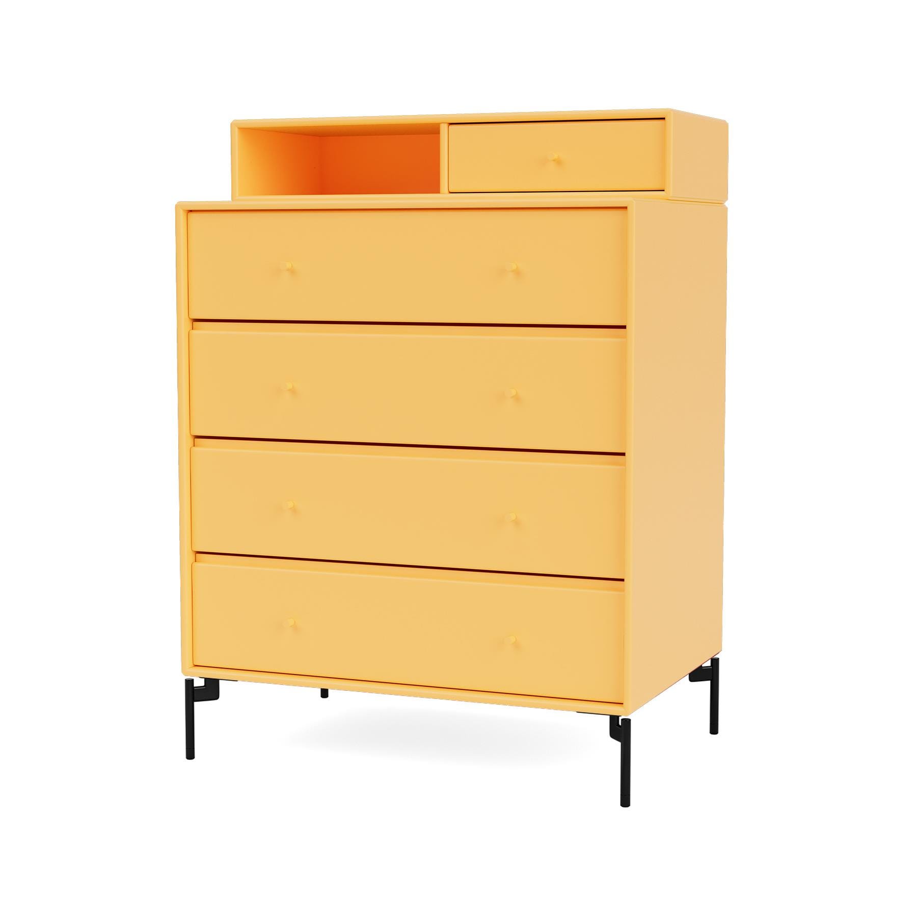 Montana Keep Chest Of Drawers Azure Black Legs Blue Designer Furniture From Holloways Of Ludlow