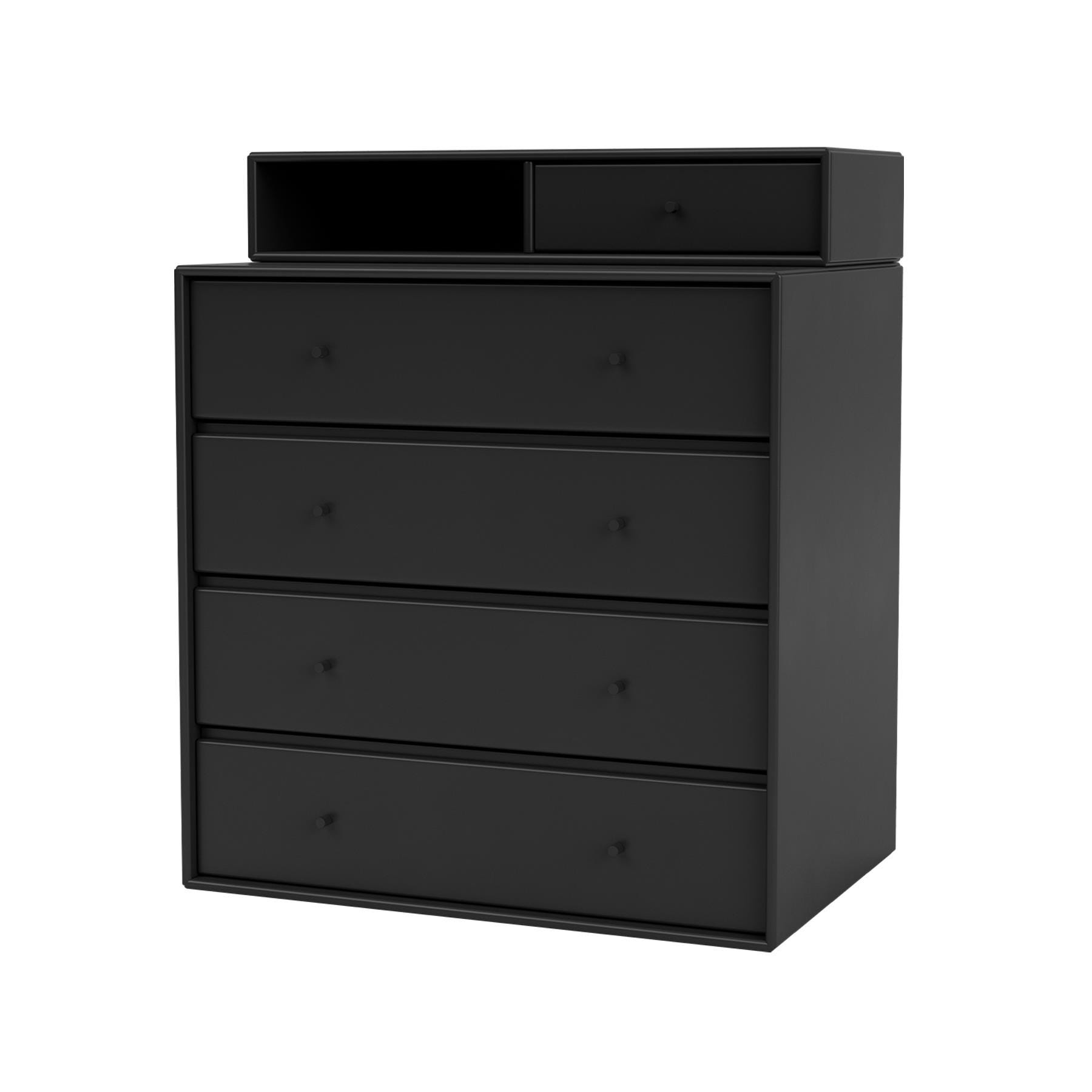 Montana Keep Chest Of Drawers Black Wall Mounted Black Designer Furniture From Holloways Of Ludlow