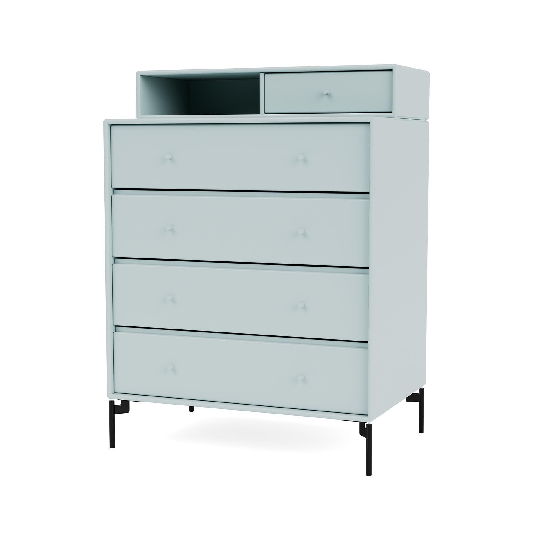 Montana Keep Chest Of Drawers Flint Black Legs Blue Designer Furniture From Holloways Of Ludlow