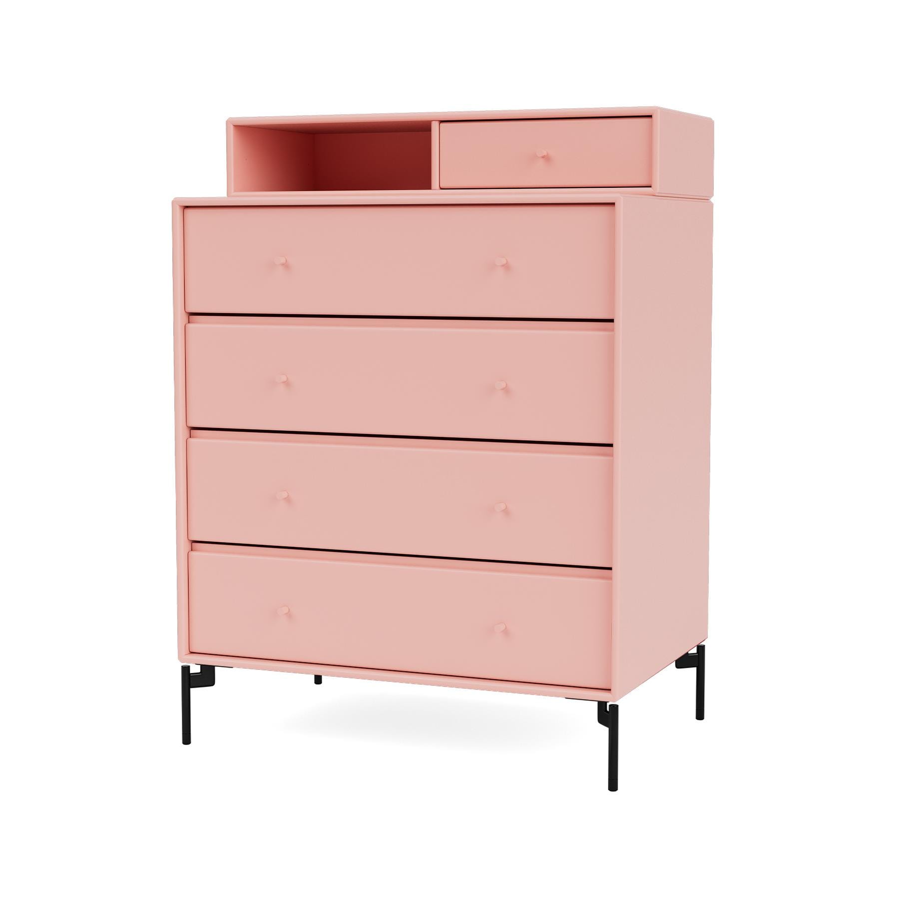 Montana Keep Chest Of Drawers Ruby Black Legs Pink Designer Furniture From Holloways Of Ludlow