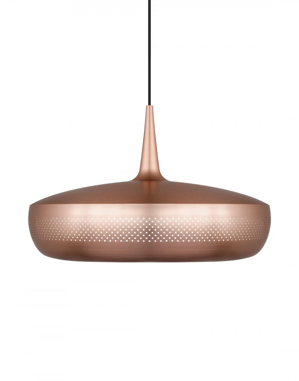 Umage Clava Dine Pendant Brushed Copper Black Cable Copper Designer Pendant Lighting