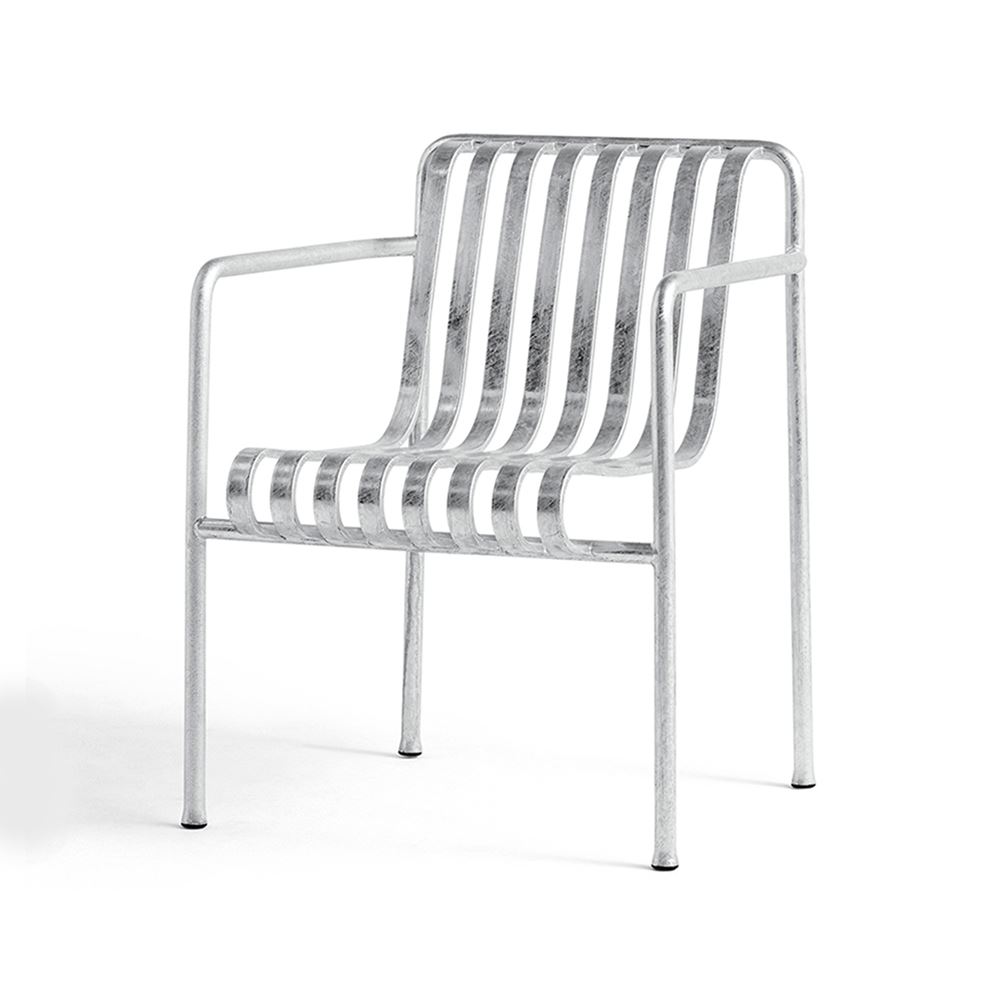 Palissade Dining Armchair Hot Galvanised No Cushion