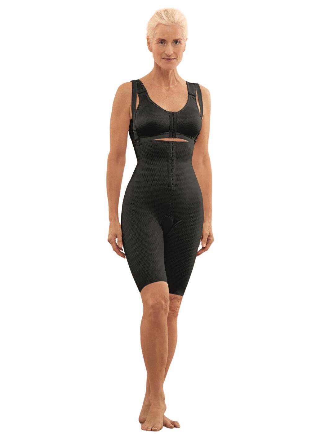 The Stockholm range by Anita offers the utmost premium post surgery garments and this Lymph compression panty creates compression on the abdominal wall and thighs. The compression design helps improve lymph drainage and encourage the scar healing process. A hook and eye fasting create an easy pull-on design and the opening at the gusset adds a simple easy to use detail.  Abdominal wall and thigh support Above the knee length Flat seams Improves lymph drainage No visible line under clothing Hook and eye closure Opening at gusset Size based on under-bust measurement Composition: 65% Polyamide &pipe; 35% Elastane Listed in UK sizes  52363-94205-1233732 2146 Lymph Compression Panty