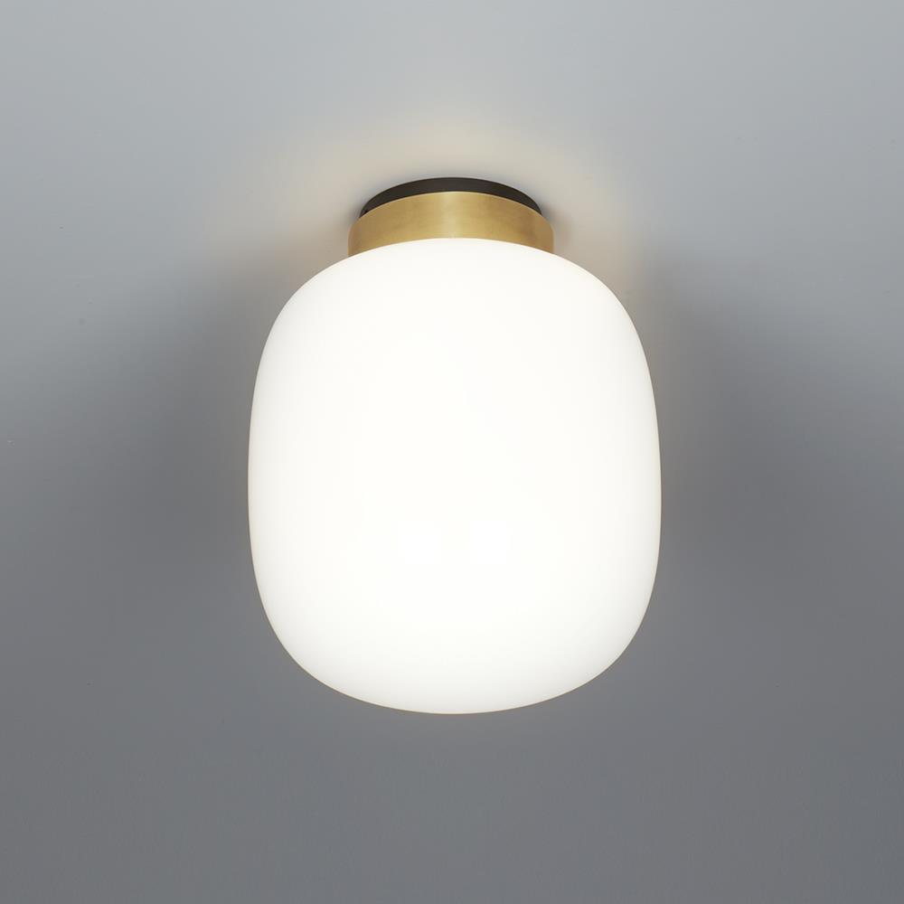 Legier Ceiling Lamp Small Sand Black Light Grey Opal White Glass