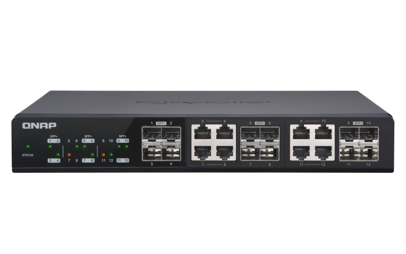 Qnap Qsw-M1208-8C Network Switch Managed 10G Ethernet (100/1000/10000) Black
