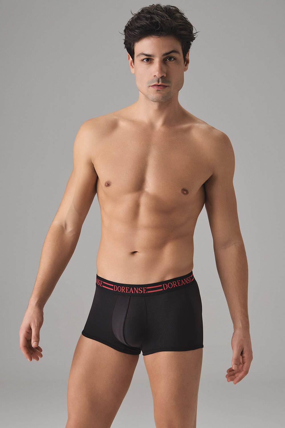 Shop Doreanse 1879 Jockstrap Trunk men's underwear open back shorts. Silky bottomless male boxer briefs with a lined pouch and porthole rear. Buy now