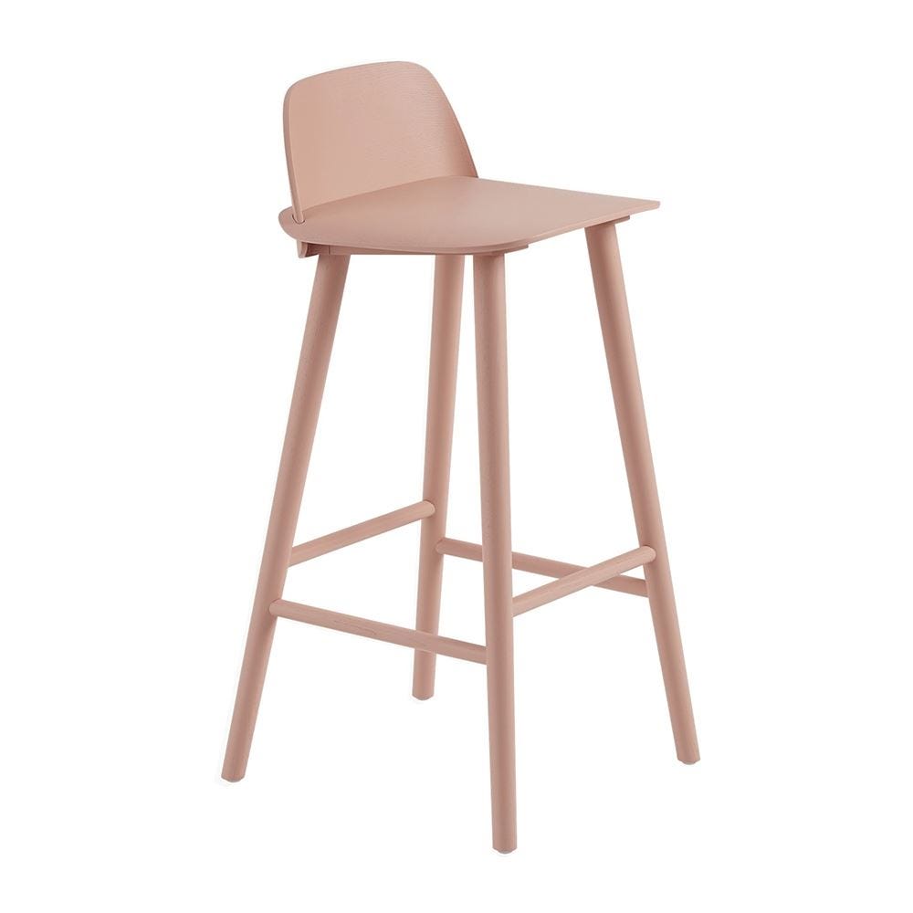 Muuto Nerd Bar Stool Tan Rose Brown Designer Furniture From Holloways Of Ludlow