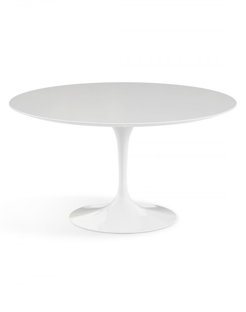 Saarinen Dining Table Round Extra Large White Base Laminated White Top