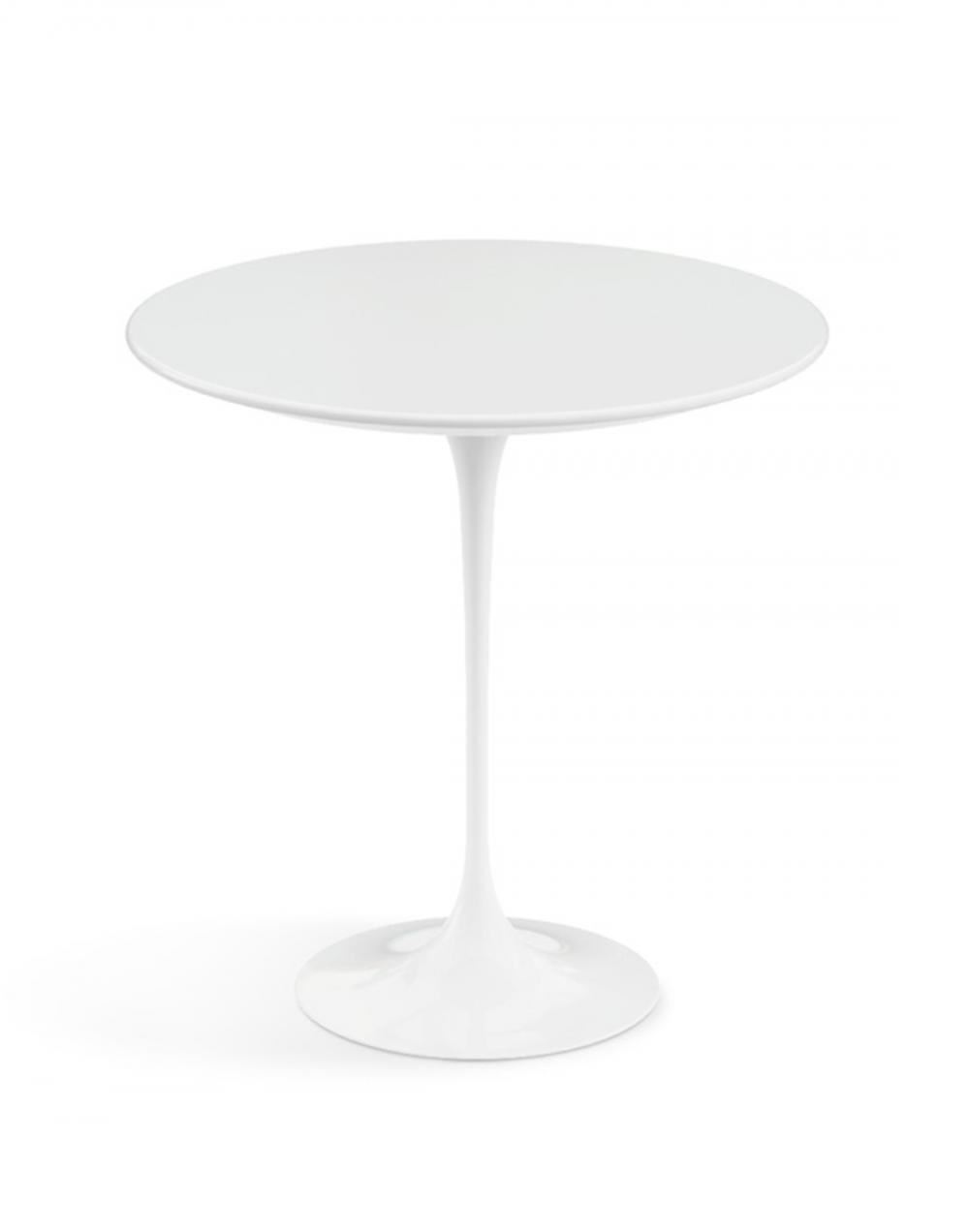Saarinen Coffee Side Table Large White Base White Laminate Top