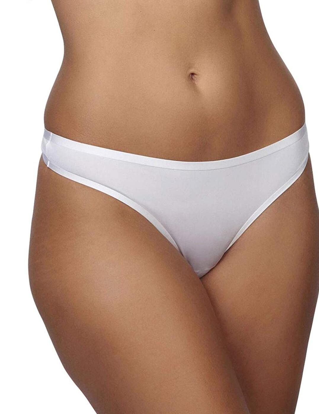 The Kaylinn collection by After Eden is perfect for every day and combines innovative bonded fabrics with timeless lingerie shapes. This classic thong boasts a classic minimal shape and comfortable flat seams and edges. Wear with a matching bra from the Kaylinn range by After Eden for a comfortable and coordinated look.  Classic minimal thong shape Low rise waist Flat seams Soft stretch fabric Country of origin: Bangladesh Composition: 85% Polyamide &pipe; 15% Elastane Composition: Gusset: 100% Cotton  Listed in UK sizes  52598-94569 10.35.6093 Thong