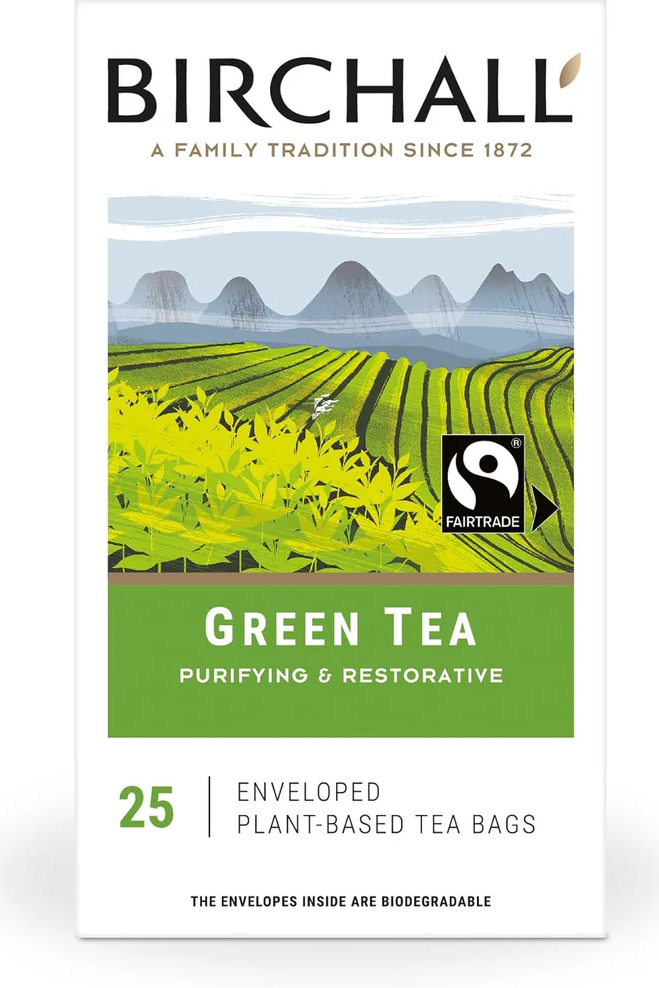 Birchall Green Tea - 25 Enveloped Tea Bags
