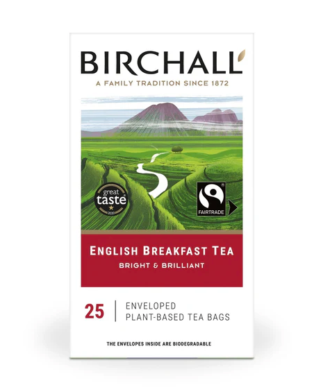 Birchall English Breakfast Tea - 25 Enveloped Tea Bags