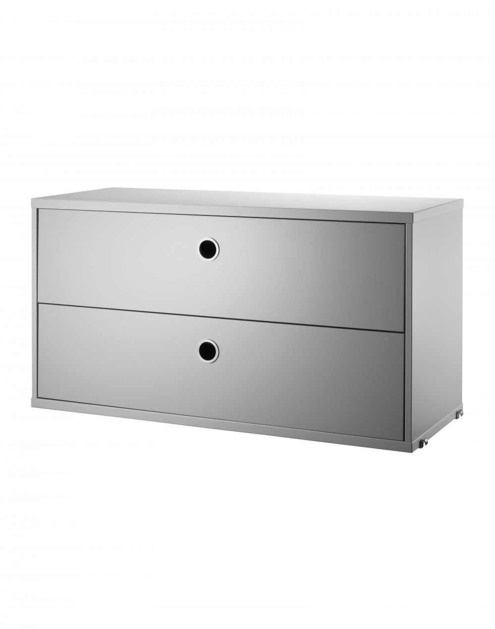 String Chest Of Drawers 78 30 Grey